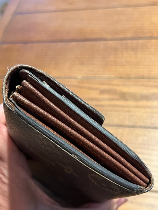 Louis Vuitton Long Wallet Monogram Canvas Brown  Louis Vuitton Monogram Canvas Long Wallet - Dark Brown Monogram